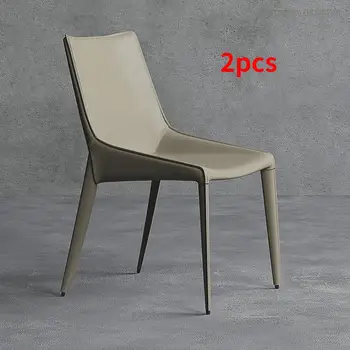 2 шт. Обеденный стул, простое современное седло, Кожаный дизайн, Кресло для домашнего ресторана, письменный стул, Удобное кресло для переговоров для отдыха.