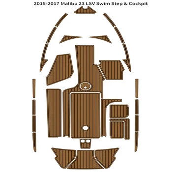 2015-2017 Плавательная платформа Malibu 23 LSV, кокпит, палубный настил из вспененного EVA тика