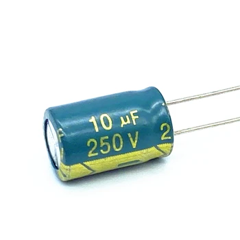 30 шт./лот алюминиевый электролитический конденсатор 250 В 10 МКФ размер 8 *12 10 МКФ 20%