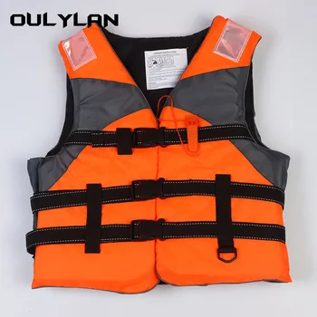 Oulylan Безопасность для взрослых на открытом воздухе, Плавание на лодках, Спасательный жилет, Джемпер для лужи, мужская куртка из полиэстера, катание на лыжах, водные виды спорта