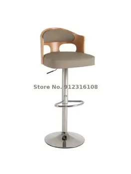 Барный стул бытовой современный простой барный стул подъемный барный стул вращающаяся спинка барного стула высокий стул высокий табурет