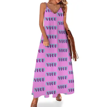 Дизайн и цвета в стиле Vice - Miami Vice, платье без рукавов, платья для церемоний, платья