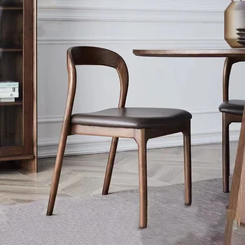Дизайнерское эргономичное кресло для столовой, современные обеденные стулья, дерево, современная роскошная мебель для гостиной