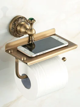 Европейский антикварный держатель для мобильного телефона коробка для туалетных салфеток держатель для туалетной бумаги держатель для туалетной бумаги без перфорации
