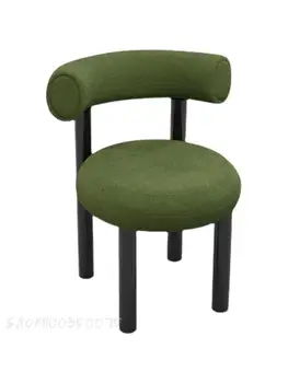 Изготовленный на заказ обеденный стул скандинавского дизайна Wabi-sabi с простой современной домашней спинкой, Сетчатая Красная расческа для макияжа, Пухлый стул