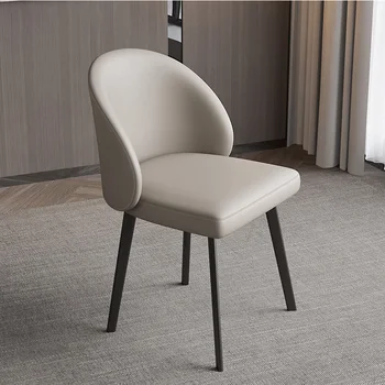 Итальянский минималистичный обеденный стул Легкий роскошный домашний дизайнерский стул для кафе для отдыха современный минималистичный обеденный стол со спинкой