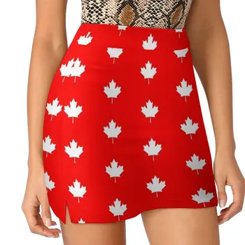 Канадский флаг - Национальный флаг Канады - Наклейка на футболку с кленовым листом, светонепроницаемая юбка для брюк, юбки для женщин 2023