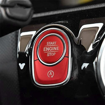 Кнопки автоматического запуска и остановки двигателя, наклейки на крышки для Mercedes Benz A Class W177 GLE W167 GLB