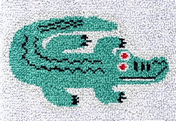 крокодил Вышивка ковер Защелка крючок комплект ковров с Предварительно Напечатанным Рисунком Вязание крючком нитки Ремесла для взрослых Гобелен Морская Звезда DIY