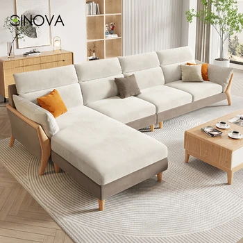 Модульный бархатный диван для гостиной, итальянский шезлонг, деревянные ножки, дизайнерский диван для гостиной, Поролоновая губка, Спальня, Divano, Украшение для дома