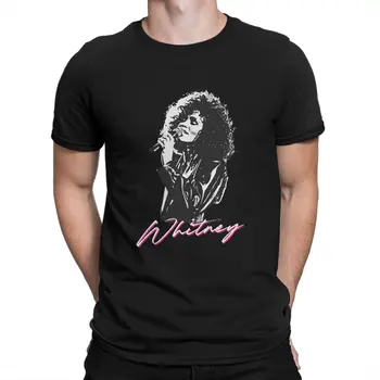 Мужские футболки Whitney, юмористическая футболка с Уитни Хьюстон, футболка с коротким рукавом и круглым воротником, одежда для взрослых из 100% хлопка