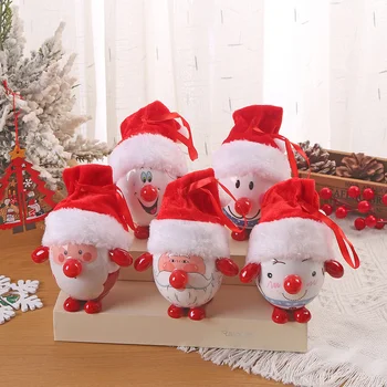 Мультяшные куклы с ручной росписью, рождественские украшения с руками и ногами, декоративные украшения Санта-Клауса, украшения для Рождественской елки, новинка