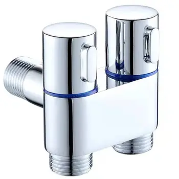 Настенный Удобный многофункциональный регулятор подачи воды, чистящий распылитель, Аксессуары для ванной комнаты, Чистящая насадка, угловой клапан