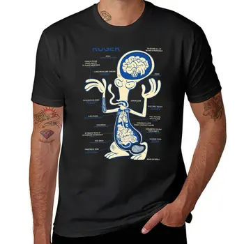 Новая футболка Roger Anatomy, футболки на заказ, создайте свою собственную футболку нового выпуска, быстросохнущую рубашку, мужские футболки с графическим рисунком