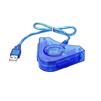 Новый джойстик USB-конвертер для двух плееров, кабель-адаптер для геймпада PS2, двух игровых контроллеров Playstation USB
