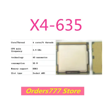 Новый импортный оригинальный процессор X4-635 635 4 ядра 4 потока Сокет AM3 2,9 ГГц 95 Вт 45 нм DDR3 R4 гарантия качества