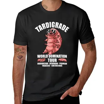 Новый тур по мировому господству Tardigrade - Забавная подарочная футболка по микробиологии, футболка на заказ, милые топы, футболки для мужчин