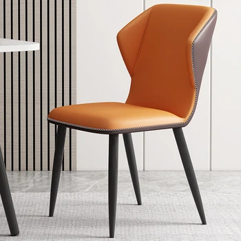 Обеденные стулья Nordic Salon, кухня с акцентом, Эргономичные обеденные стулья на открытом воздухе, гостиная, современная мебель для дома Cadeiras SR50DC