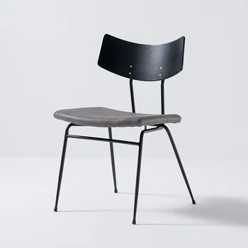 Одноместный обеденный стул для гостиной Деревянные Эргономичные Роскошные Черные Обеденные стулья Современная итальянская мебель Stuhle Esszimmer A1