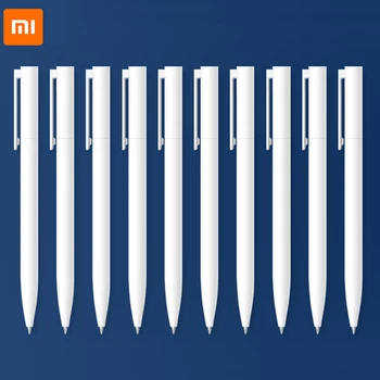 Оригинальная Ручка Xiaomi Mi Гелевая Ручка Для письма Smooth Light Grip Mijia Press the Core 0,5 мм Сменные Синие Черные Красные Заправки