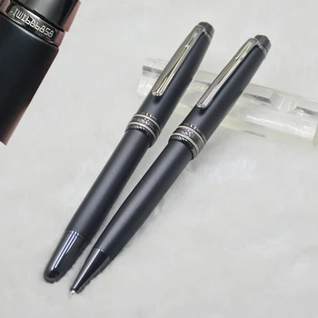 роскошная матовая черная Шариковая ручка monte 163 / Роликовая шариковая ручка / авторучка канцелярские принадлежности для бизнеса, заправка ручек MB для записи