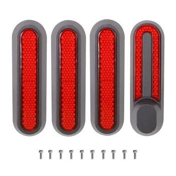 Светоотражающая защитная оболочка для Xiaomi Mi Electric Scooter M365/PRO/1S/Essential Scooter, Задняя крышка ступицы заднего колеса, красная