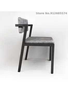 Скандинавский Домашний обеденный стул, Современный минималистичный Студийный Креативный офисный стул, Ресторанный стул, Дизайнерский стул со спинкой