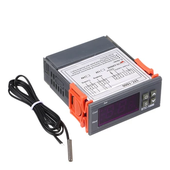 Цифровой регулятор температуры STC-1000 Термостат отопления охлаждения с датчиком 12V 110-220 В переменного тока