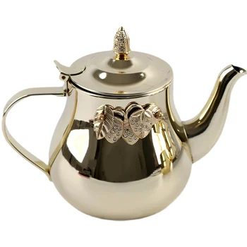 Чайник из нержавеющей стали в арабском стиле, мусульманский чайник большой емкости, кувшины, индукционная плита, чайник для воды