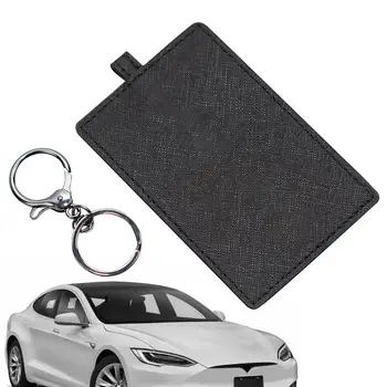 Чехол для ключей Tesla Model 3, модель Y, модель X S, Автоаксессуары, ключи от автомобиля из искусственной кожи, защитная сумка с полным покрытием