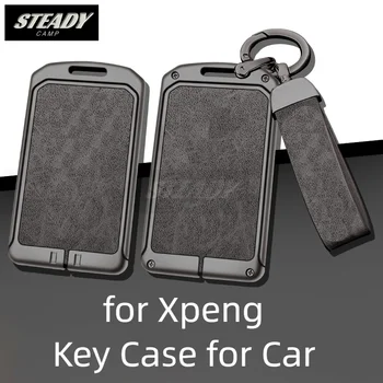 Чехол для Ключей Дистанционного Управления Автомобиля из Цинкового Сплава для Xpeng P7 G3i Metal Protector Shell Keychain Card Key Bag Автоаксессуары