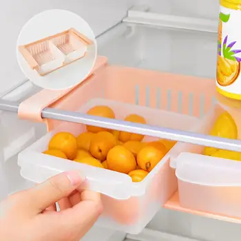 Ящик для хранения холодильника Простой стиль, твердые, прозрачные Кухонные гаджеты, ящик для хранения продуктов в холодильнике, держатель для продуктов в холодильнике